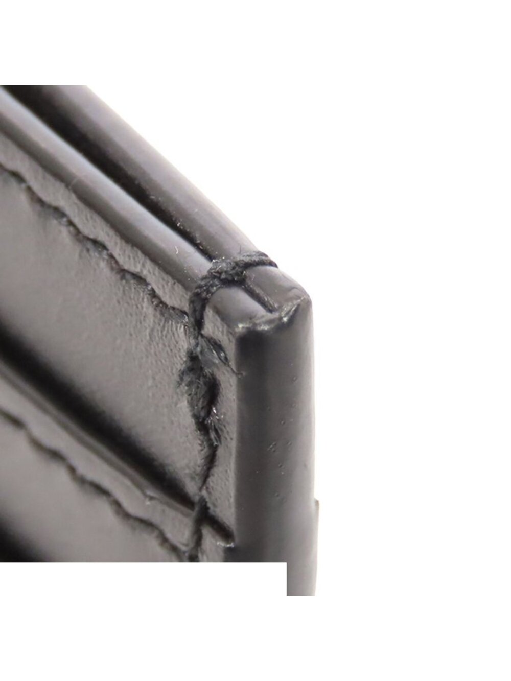 Saint Laurent Card Case Black Leather Cassandra - Picture 8 of 9